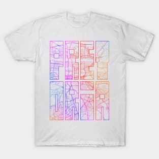 Pretoria, South Africa City Map Typography - Colorful T-Shirt